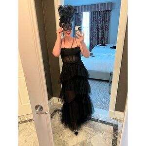 BCBGMAXAZRIA Tulle Corset Essential Gown